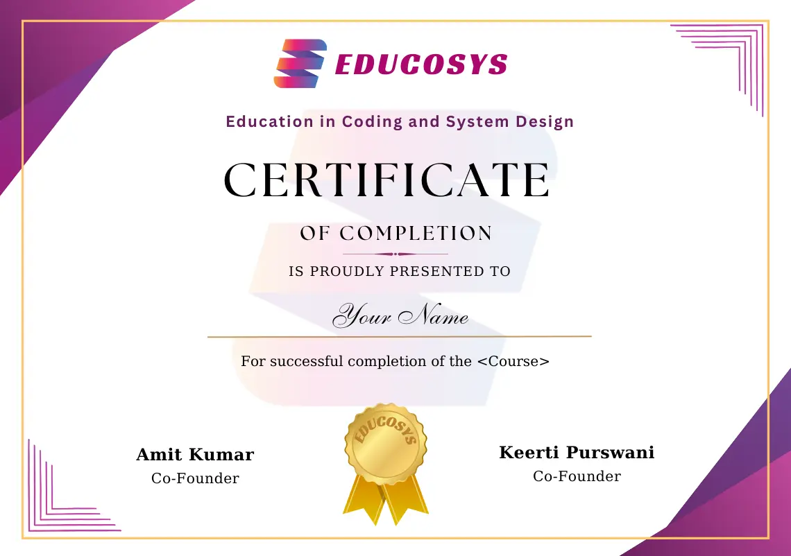 Certificate Certificate